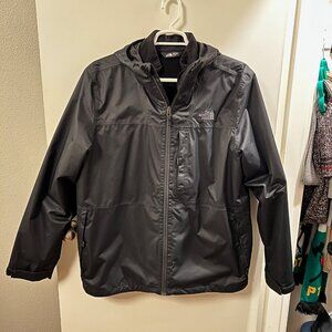 The North Face Men's Quest Triclimate 3-in-1 Jacket / Zip In Soft Shell Black XL